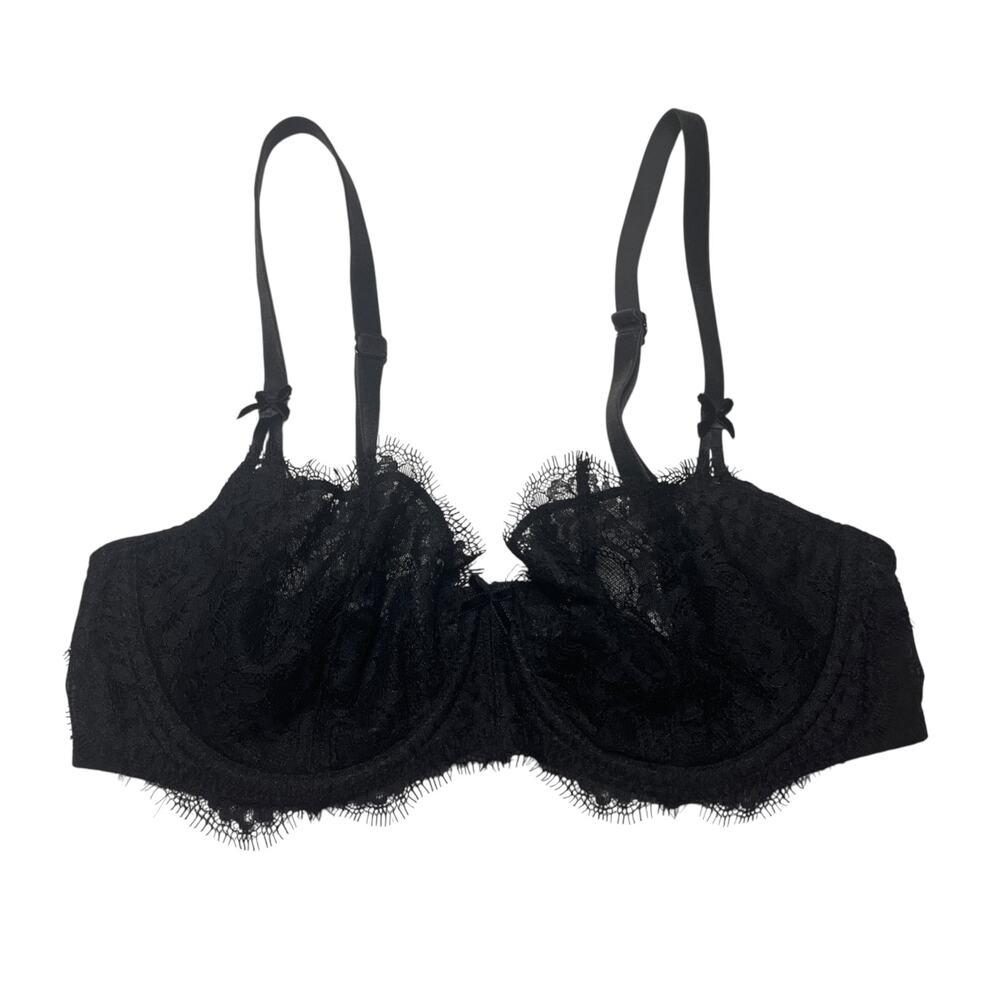 Victoria's Secret Dream Angels Push-Up Without Padding Bra Black Size 34D